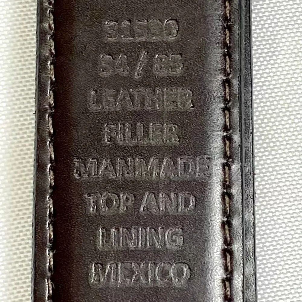 Classic leather BELT Black Silver tone buckle